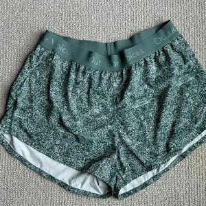 Outdoor Voices Green Patterned Shorts